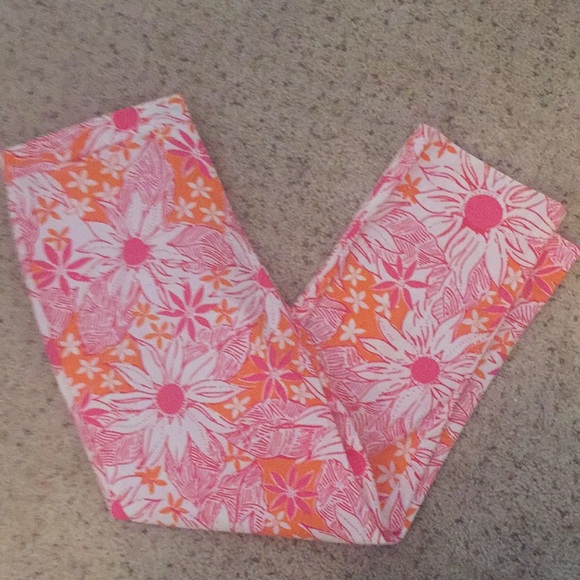 Vintage Lilly Pulitzer Floral Pants - Picture 1 of 3